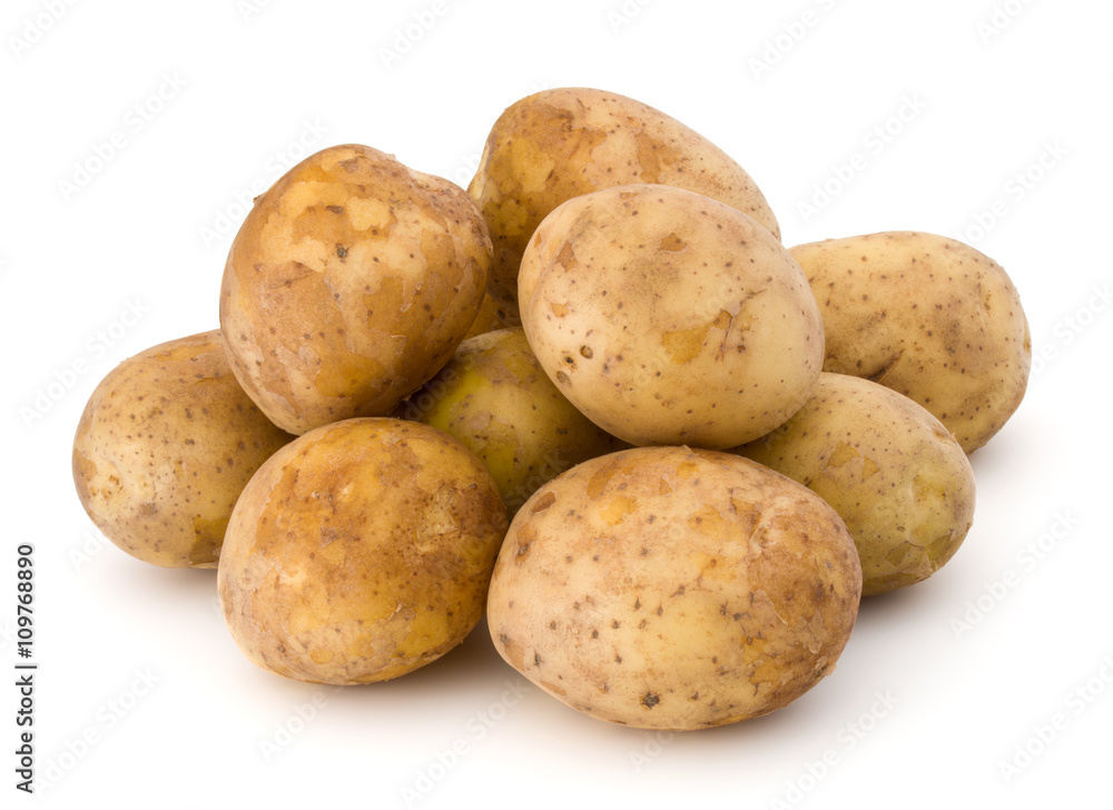 new potato tuber isolated on white background cutout new potato tuber isolated on white background cutout