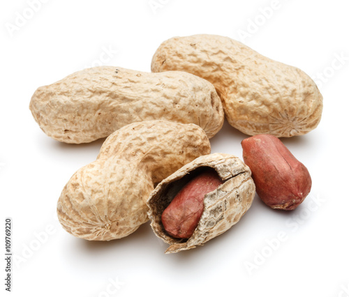 Wallpaper Mural peanut pod or arachis isolated on white background cutout Torontodigital.ca