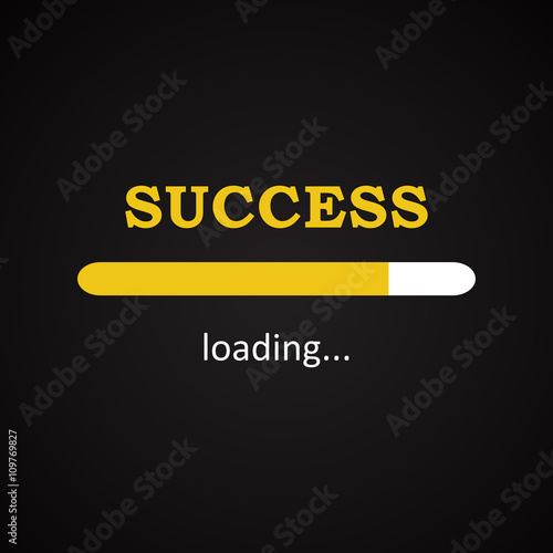 Success loading - funny inscription template