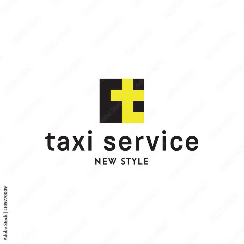 Taxi Service Logos sign Abstract geometrical Illustration modern Flat in minimalism Taxi Service Logos sign Abstract geometrical Illustration modern Flat in minimalism