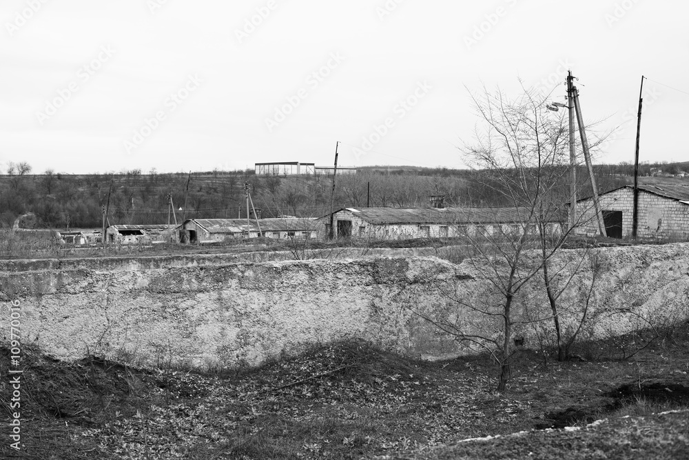 Fototapeta premium Opuszczone gospodarstwo.