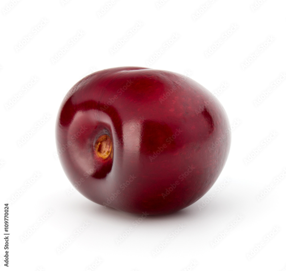 Sweet cherry berry isolated on white background cutout Sweet cherry berry isolated on white background cutout