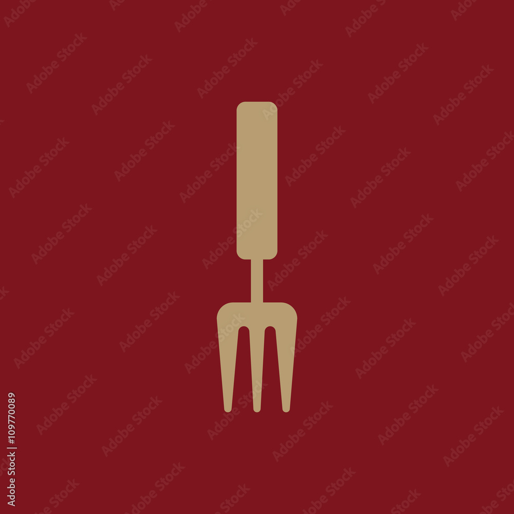 Fototapeta premium The rake icon. Raking symbol. Flat