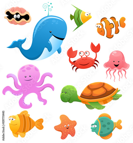 Sea Animals Illustration