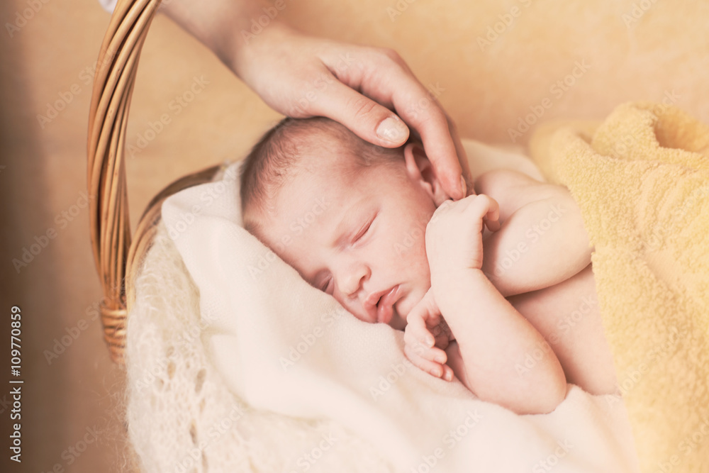 Newborn baby sleeping