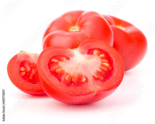 Tomato vegetable isolated on white background cutout