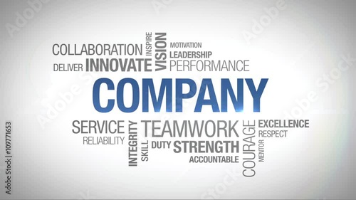 Company - Animated Word Cloud