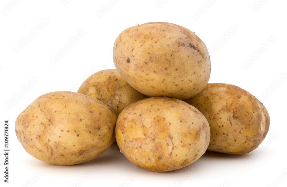 new potato tuber isolated on white background cutout new potato tuber isolated on white background cutout