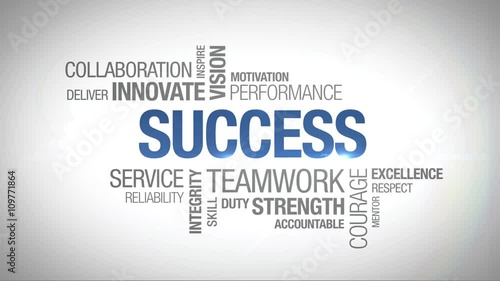 Success - Animated Word Cloud