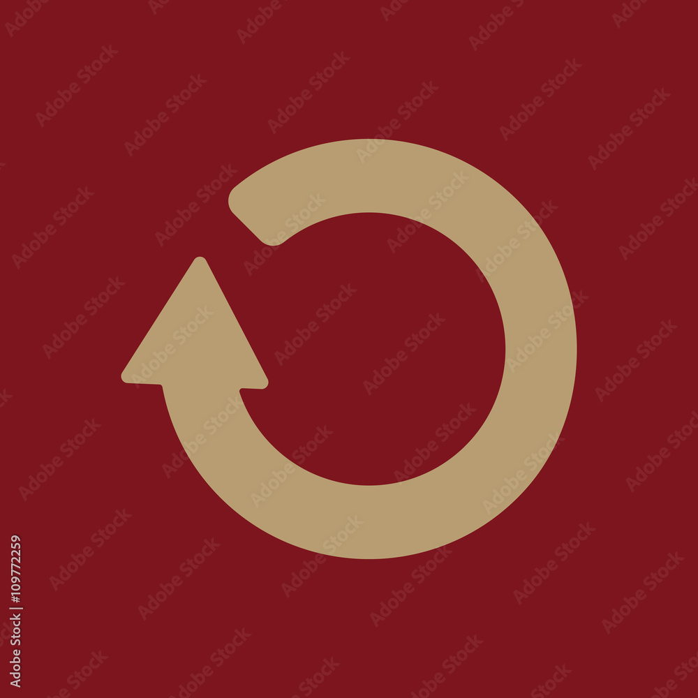 The refresh icon. Loading symbol. Flat The refresh icon. Loading symbol. Flat