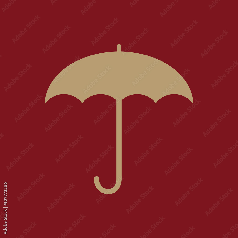 The umbrella icon. Protection symbol. Flat The umbrella icon. Protection symbol. Flat