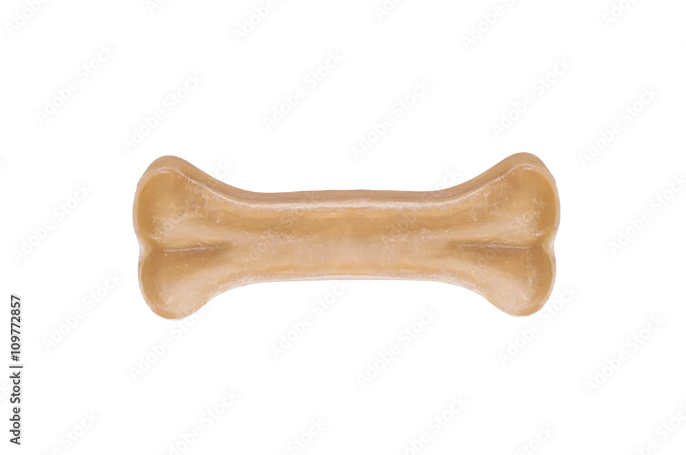 Dry dog bone isolated on white background Dry dog bone isolated on white background