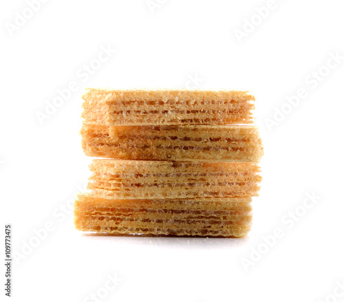 wafers on white background