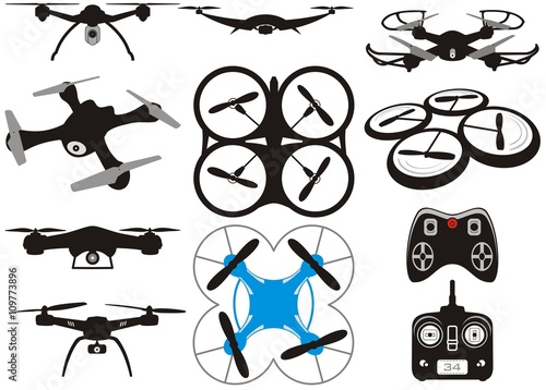 Drone vector set