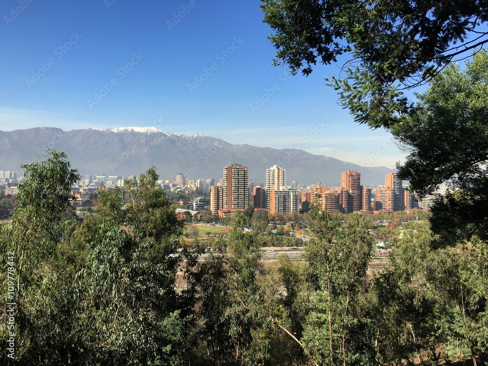 Amazing landscape in Santiago chile