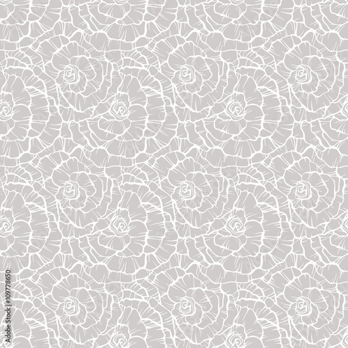 Seamless pattern with decorative roses