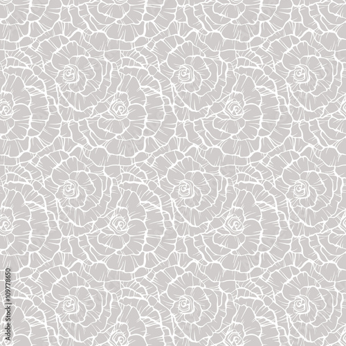 Fototapeta Naklejka Na Ścianę i Meble -  Seamless pattern with decorative roses