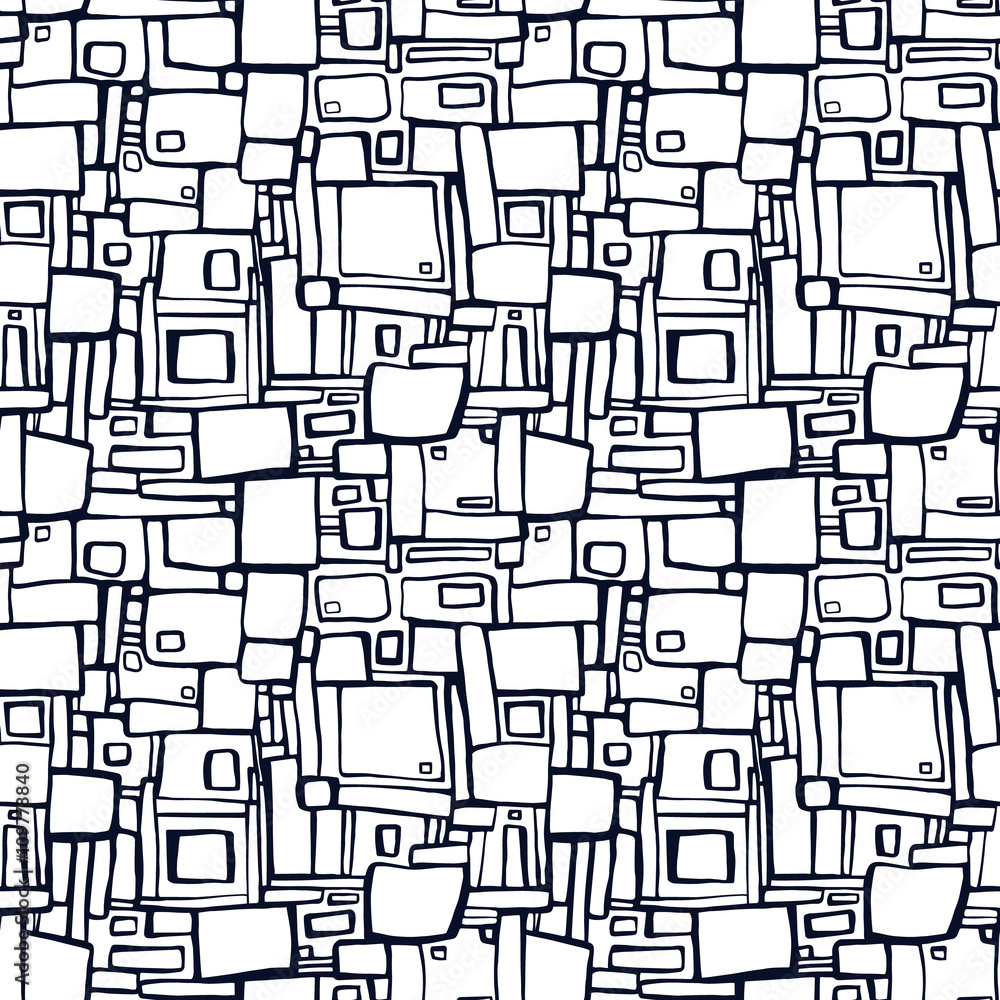 Seamless pattern with abstract geometric texture Seamless pattern with abstract geometric texture