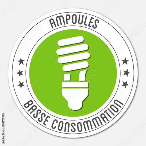 Logo ampoule basse consommation.