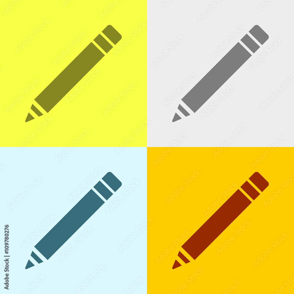 Icon Of Pencil Or Write. Icon Of Pencil Or Write.