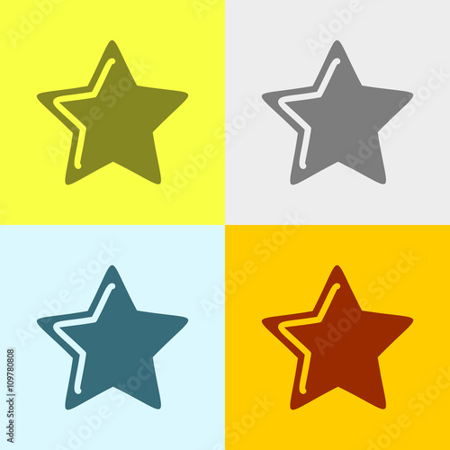 Icon Of Star.   