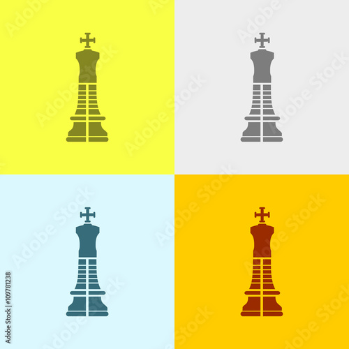 Icon Of Chess King.