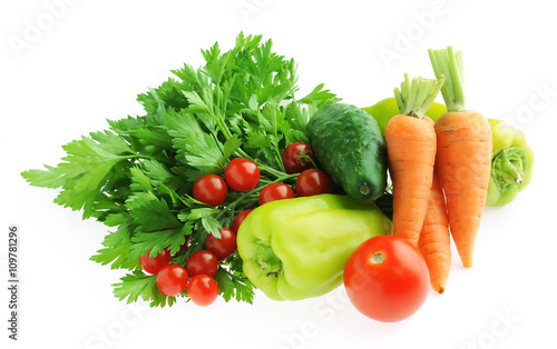 Fototapeta Naklejka Na Ścianę i Meble -  fresh vegetables isolated