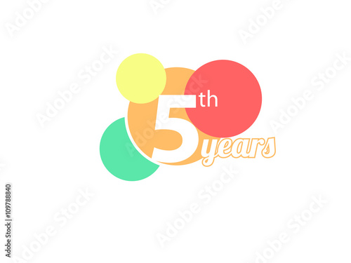 simple birthday and colorful