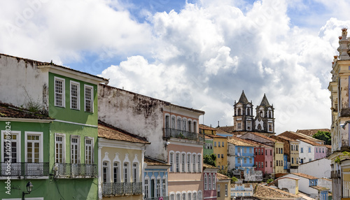 Houses and buildings of Pelourinho in Salvador with its colors and typical features © Fred Pinheiro