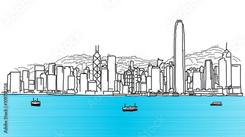 Hong Kong Skyline Panorama