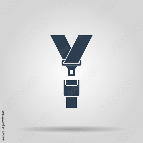 safe belt. Modern design flat style