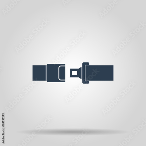 safe belt. Modern design flat style