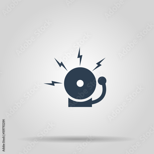 alarm bell. Modern design flat style