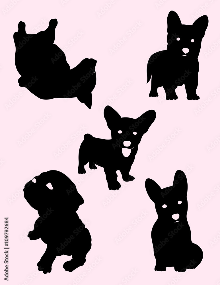 Little Dogs Silhouette