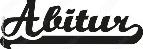 Bild auf Leinwand Abitur retro font