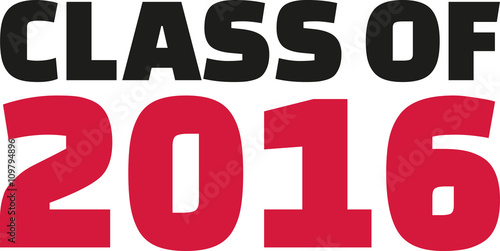 Class of 2016 font