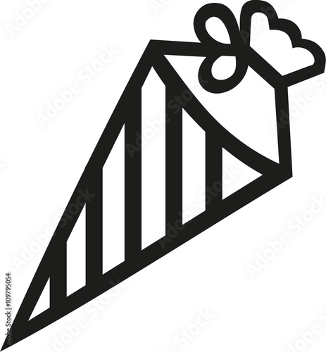 Striped school cone
