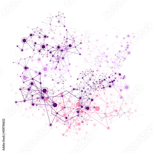 Global Network - Vector Illustration, Graphic Design. 