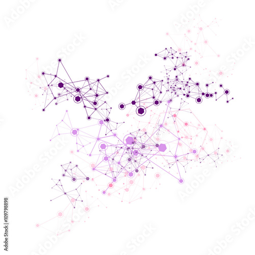 Global Network - Vector Illustration, Graphic Design. 