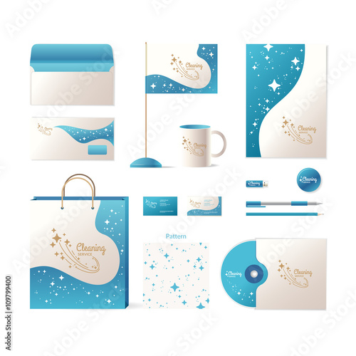 Corporate identity. Cleaning service.
