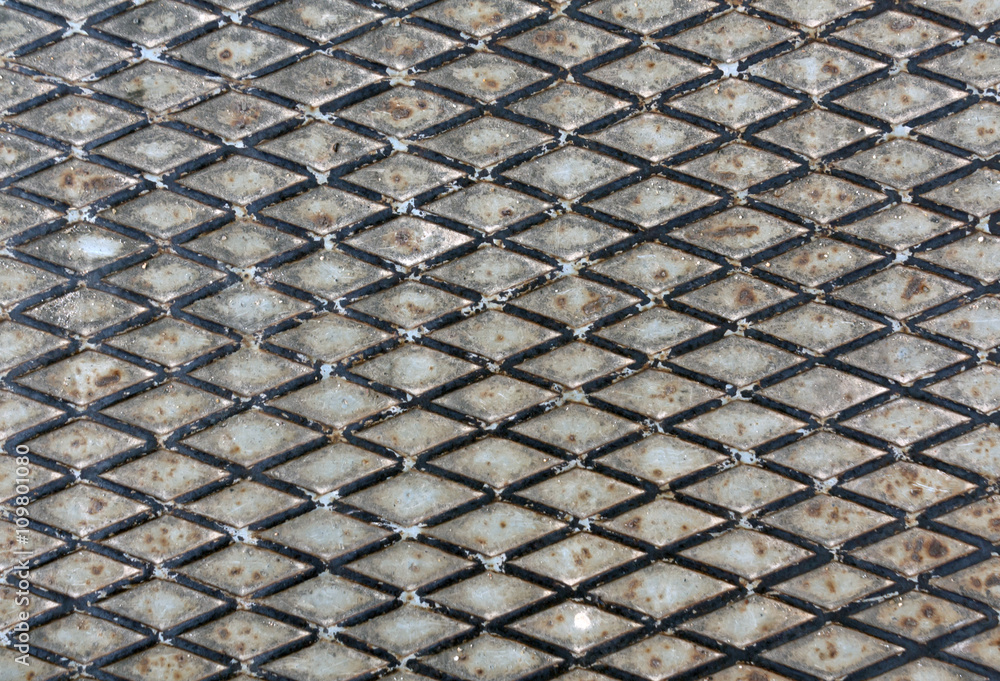Rusty metal floor texture. Rusty metal floor texture.