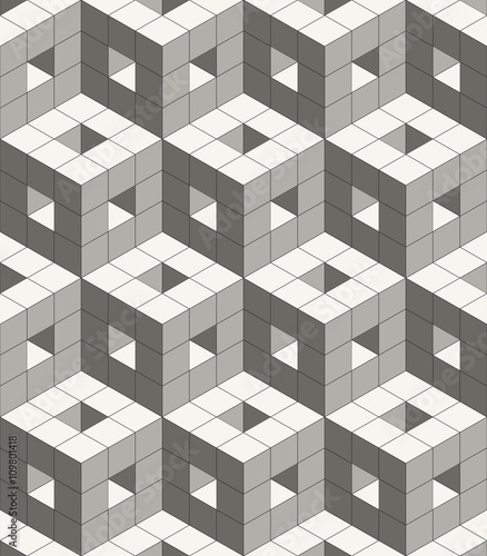 Abstract modern volumetric decorative design background with str