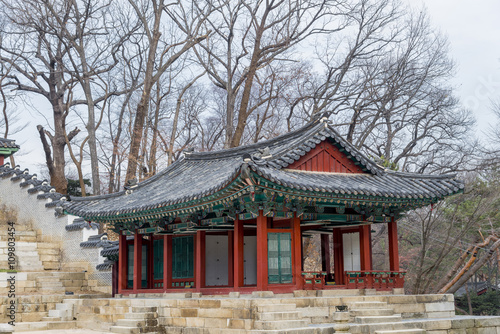 Changdeok Palace or Changdeokgung Secret Garden Pagodas and Pond
