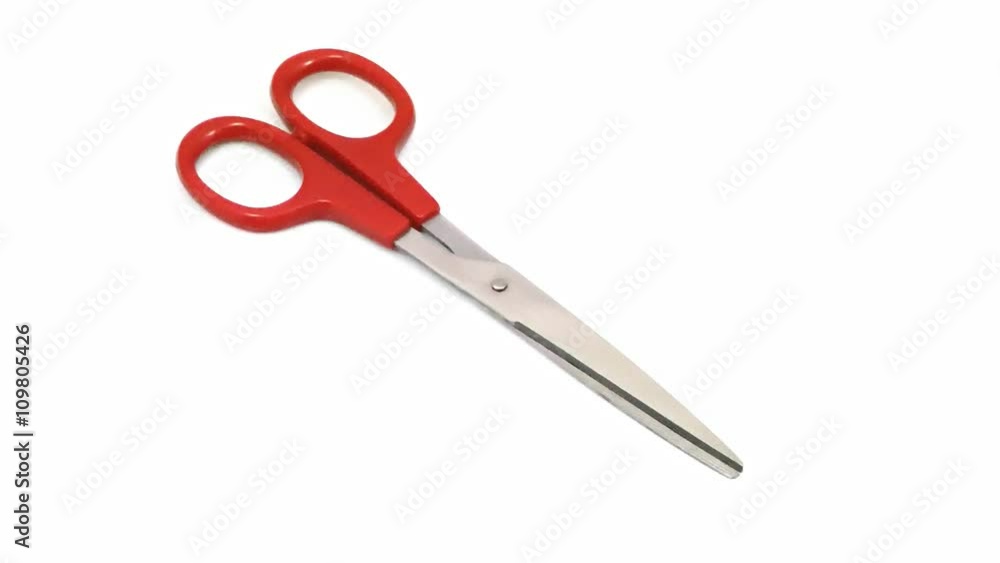 Red Scissor Rotating Red Scissor Rotating
