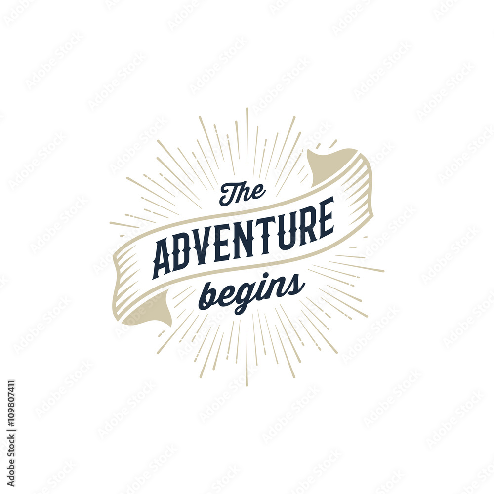 Obraz premium Adventure begins gold