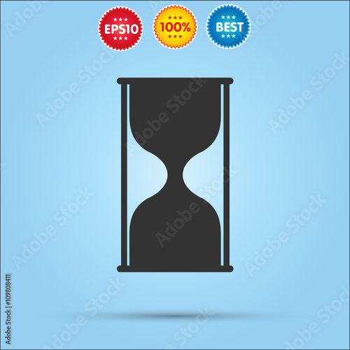 sand clock vector icon