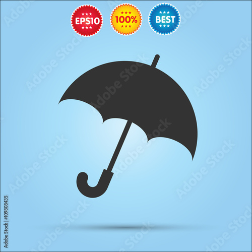 weather umbrella vector icon