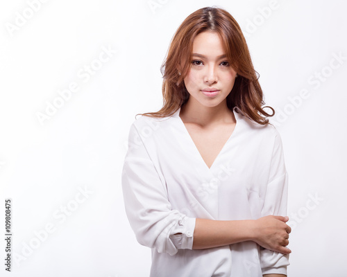 Confident Asian American businesswoman