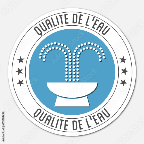Logo qualité de l'eau.