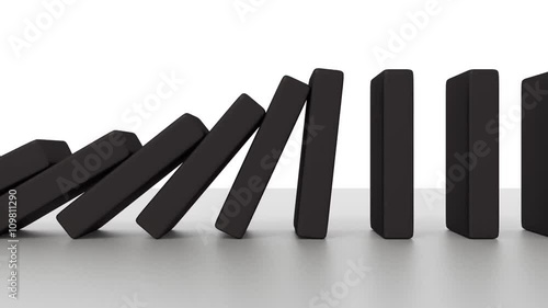 Falling domino animation